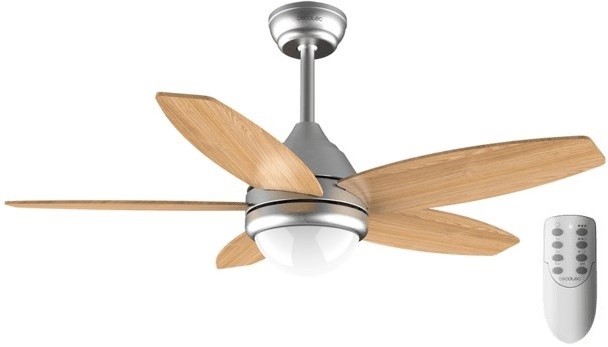 Ventilador de techo Cecotec EnergySilence Aero 495, 106cm, 55W, luz LED, con mando, 3 velocidades, ref: 5896
